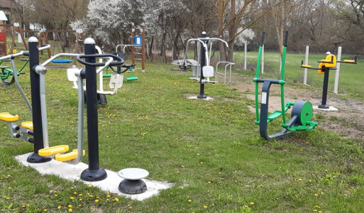 Fitness park v obci Ižkovce 