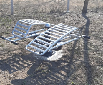 Fitness park v obci Ižkovce