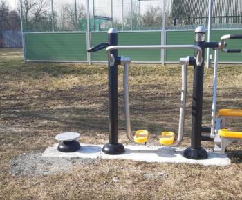 Fitness park v obci Ižkovce